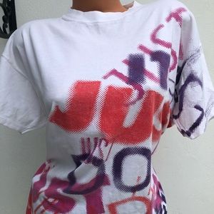 Vtg Nike TShirt Just Do It 90s USA made Size 1X 2X